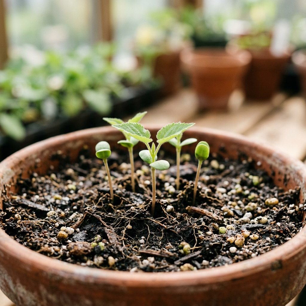 apricot seedling stage