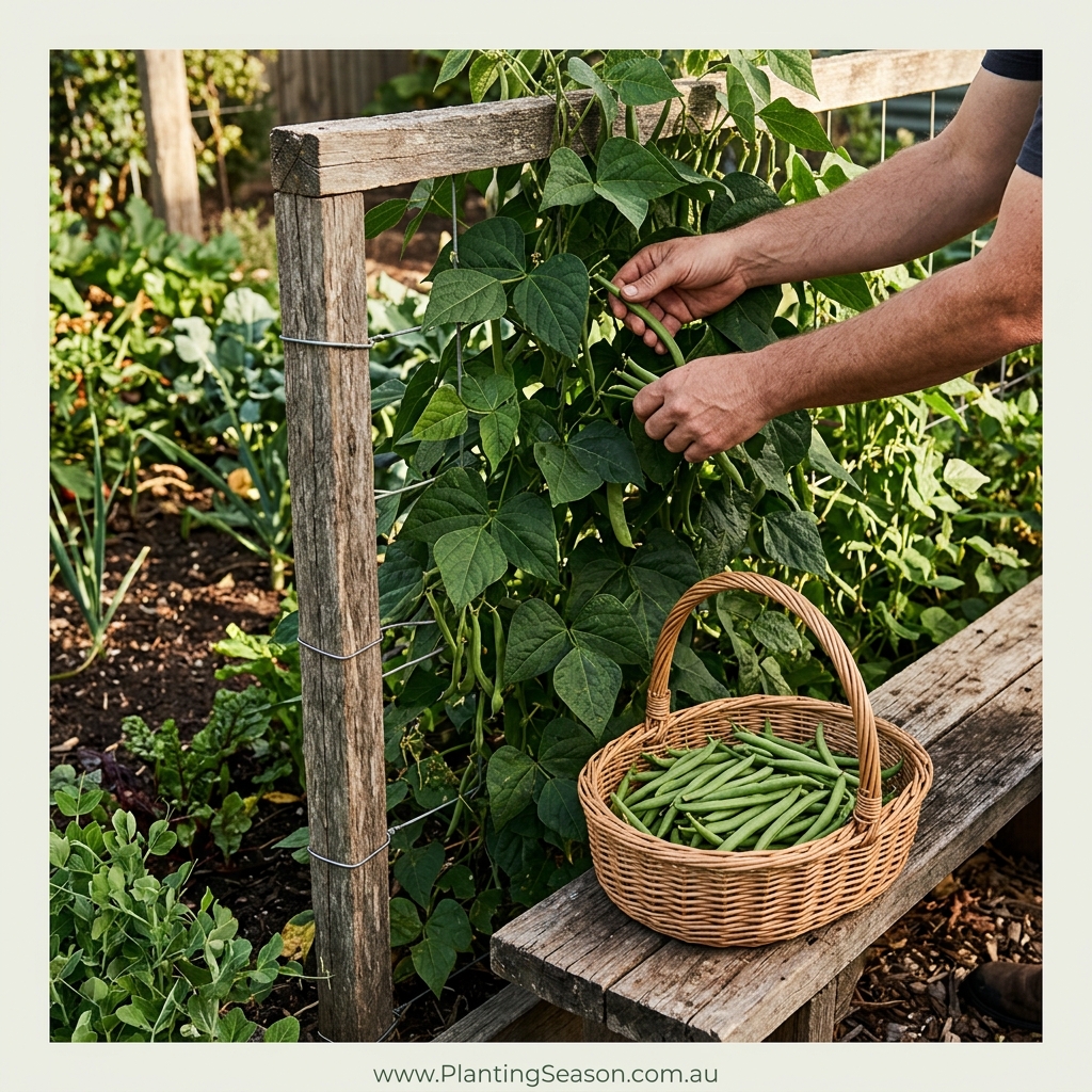 Beans harvest stage