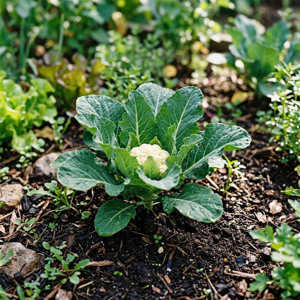 cauliflower growing stage