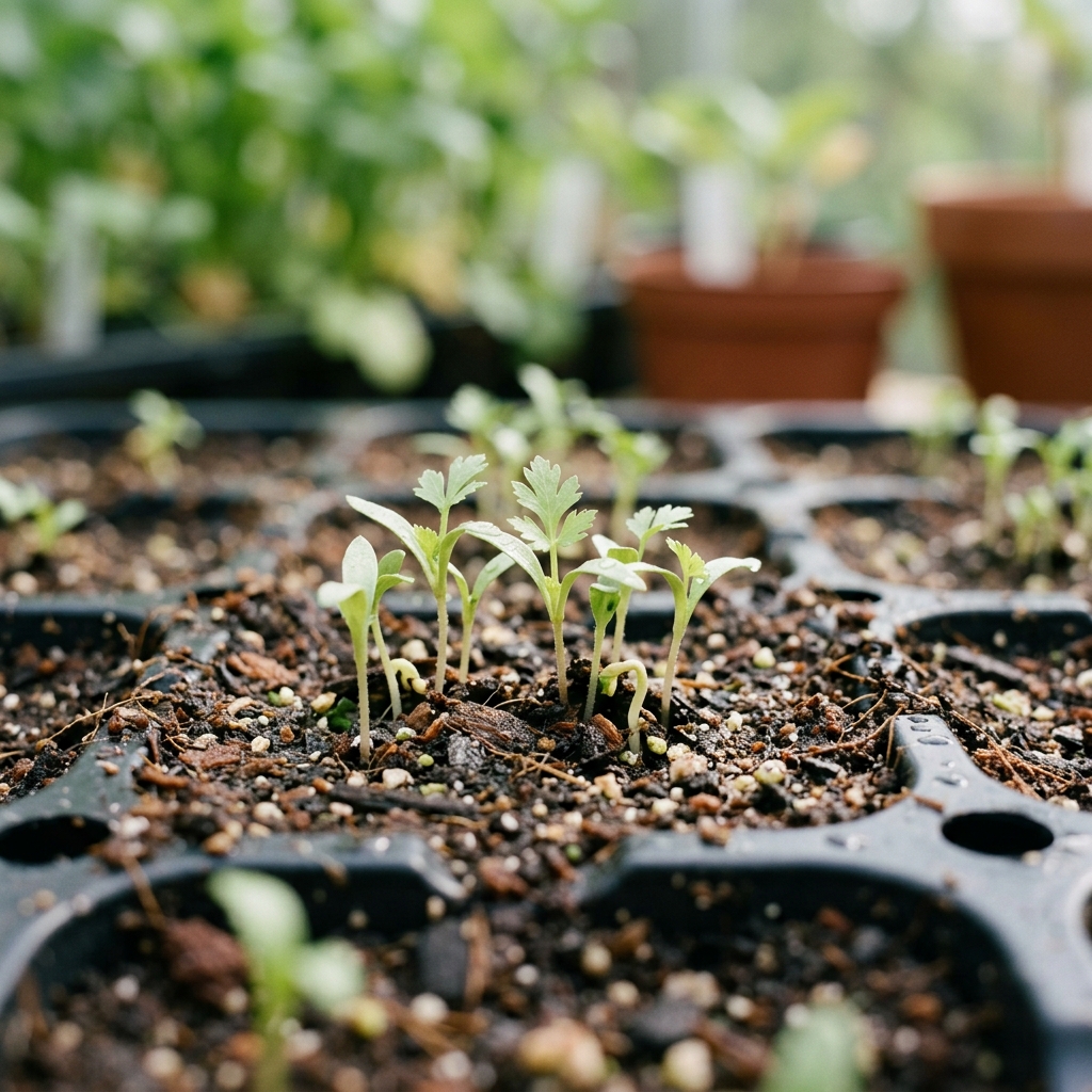 celeriac seedling stage