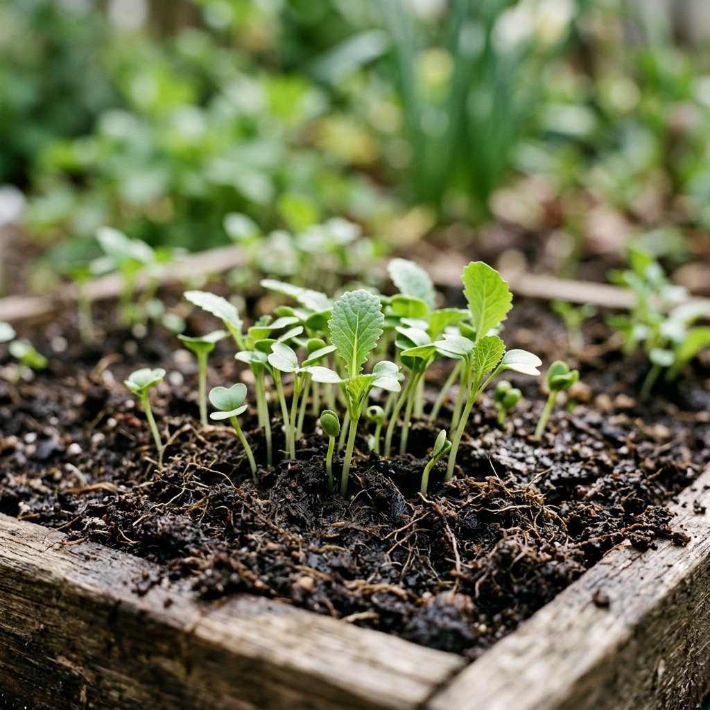 chicory seedling stage