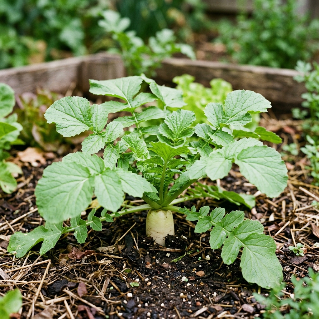 daikon growing stage