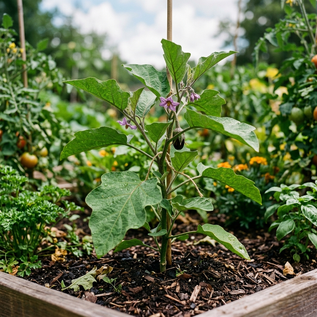 eggplant growing stage
