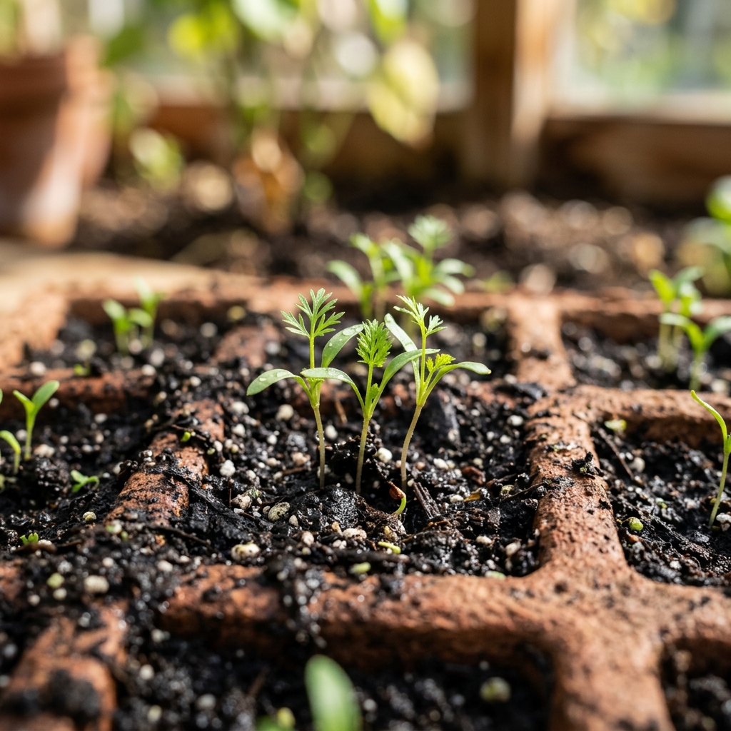 fennel seedling stage