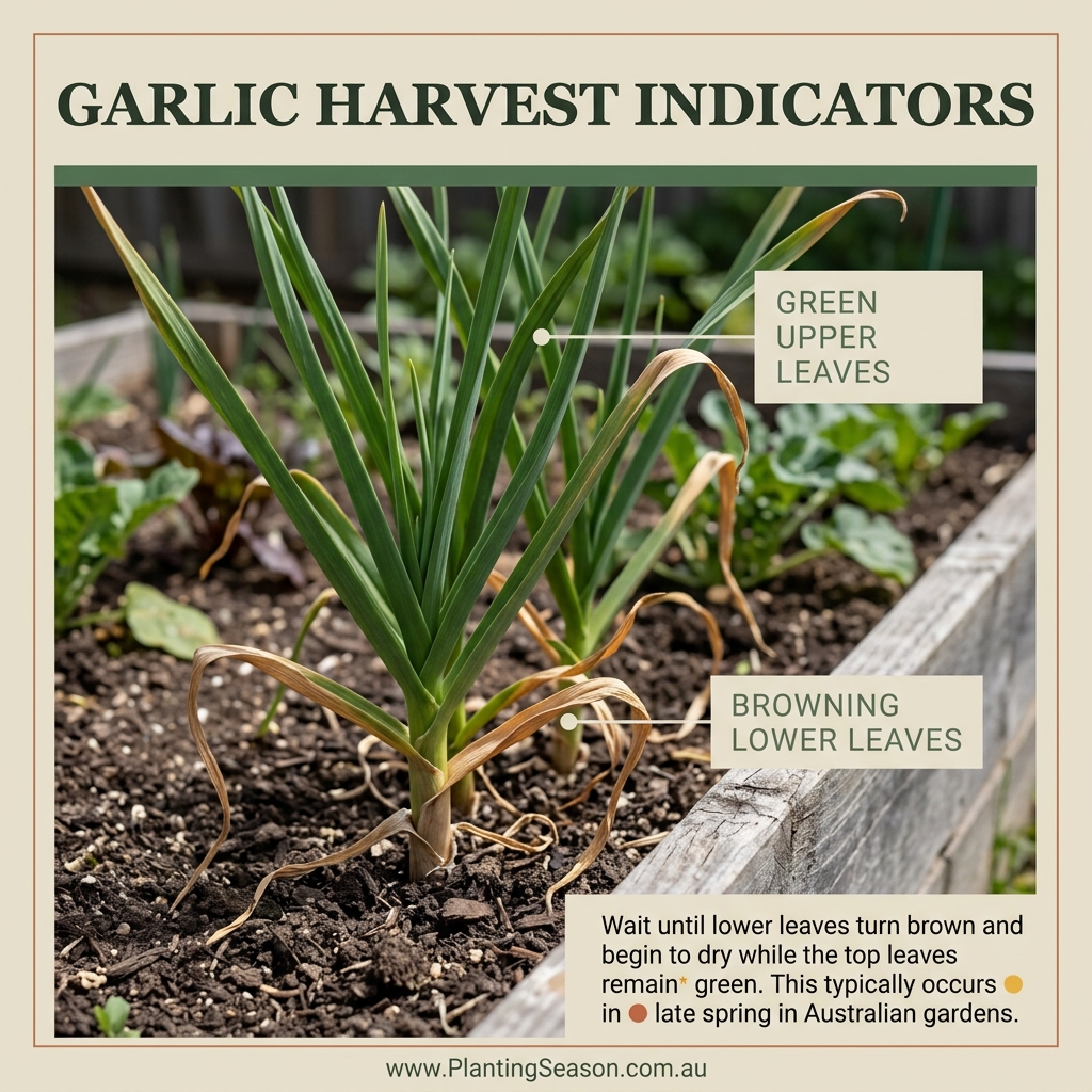 Garlic mature stage