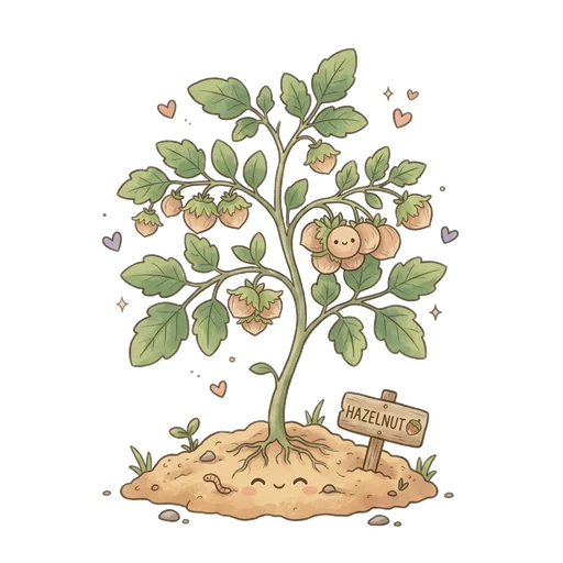 Hazelnuts in their leafy husks