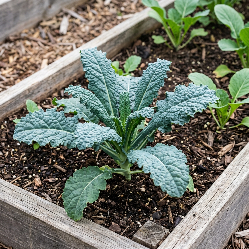 Kale growing stage