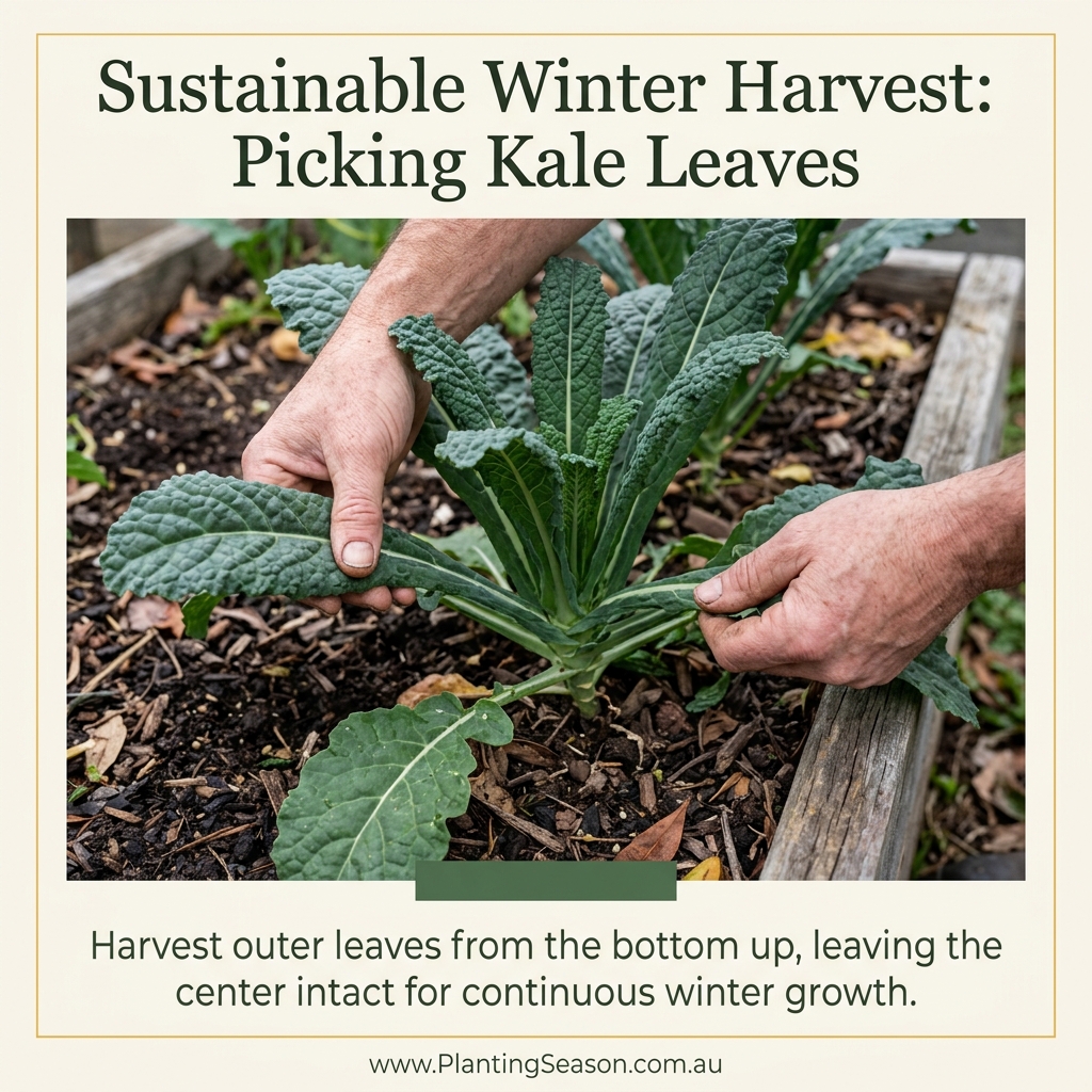 Kale harvest stage
