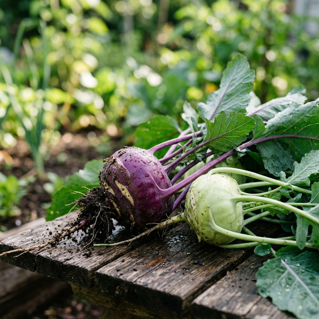 kohlrabi harvest stage