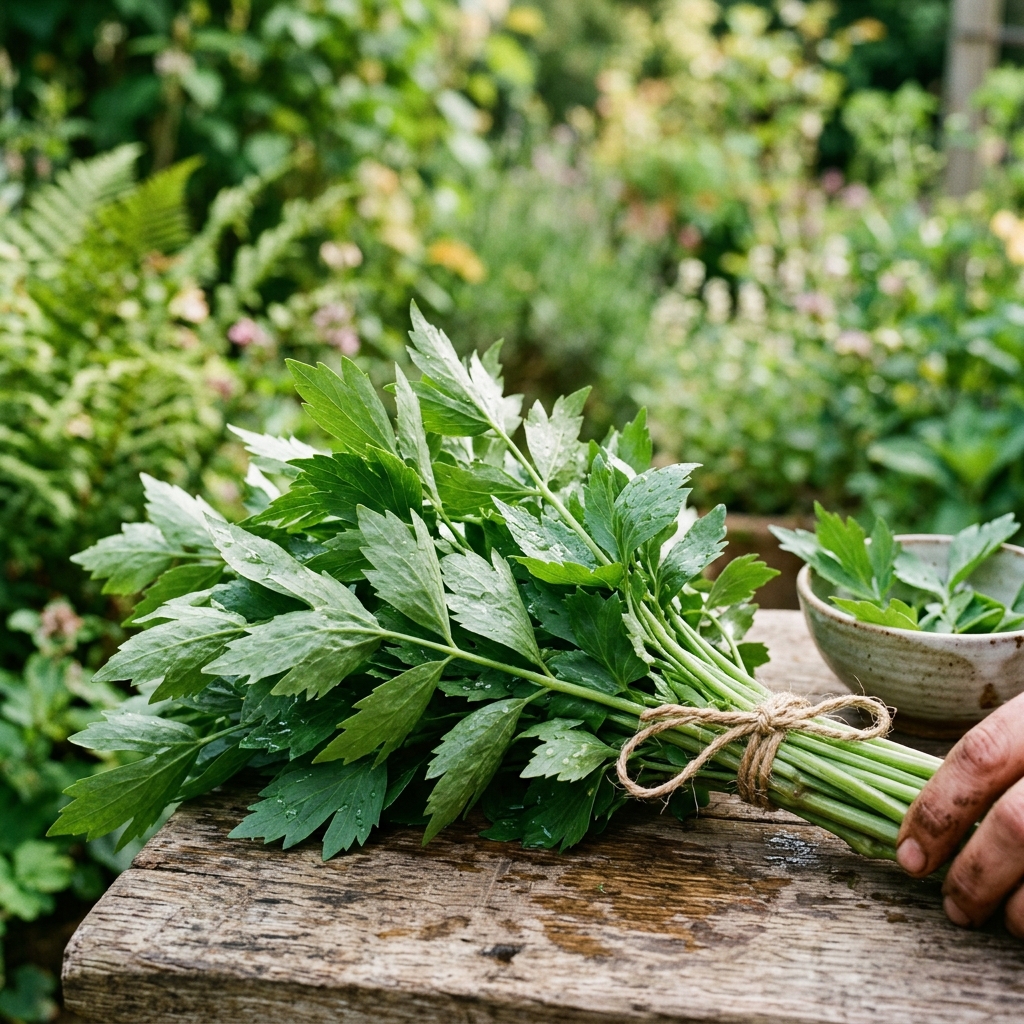 lovage harvest stage