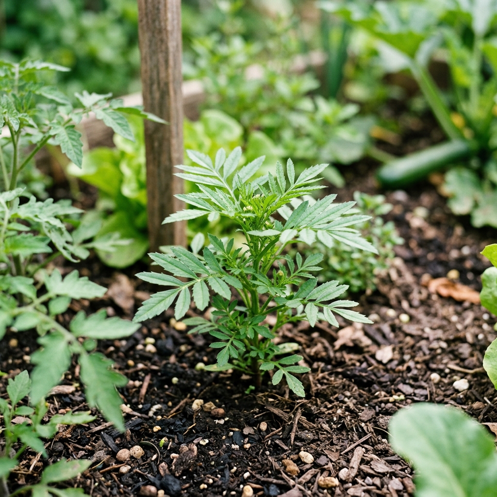 marigold growing stage