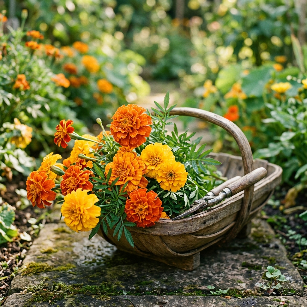marigold harvest stage