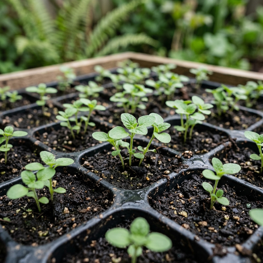 oregano seedling stage