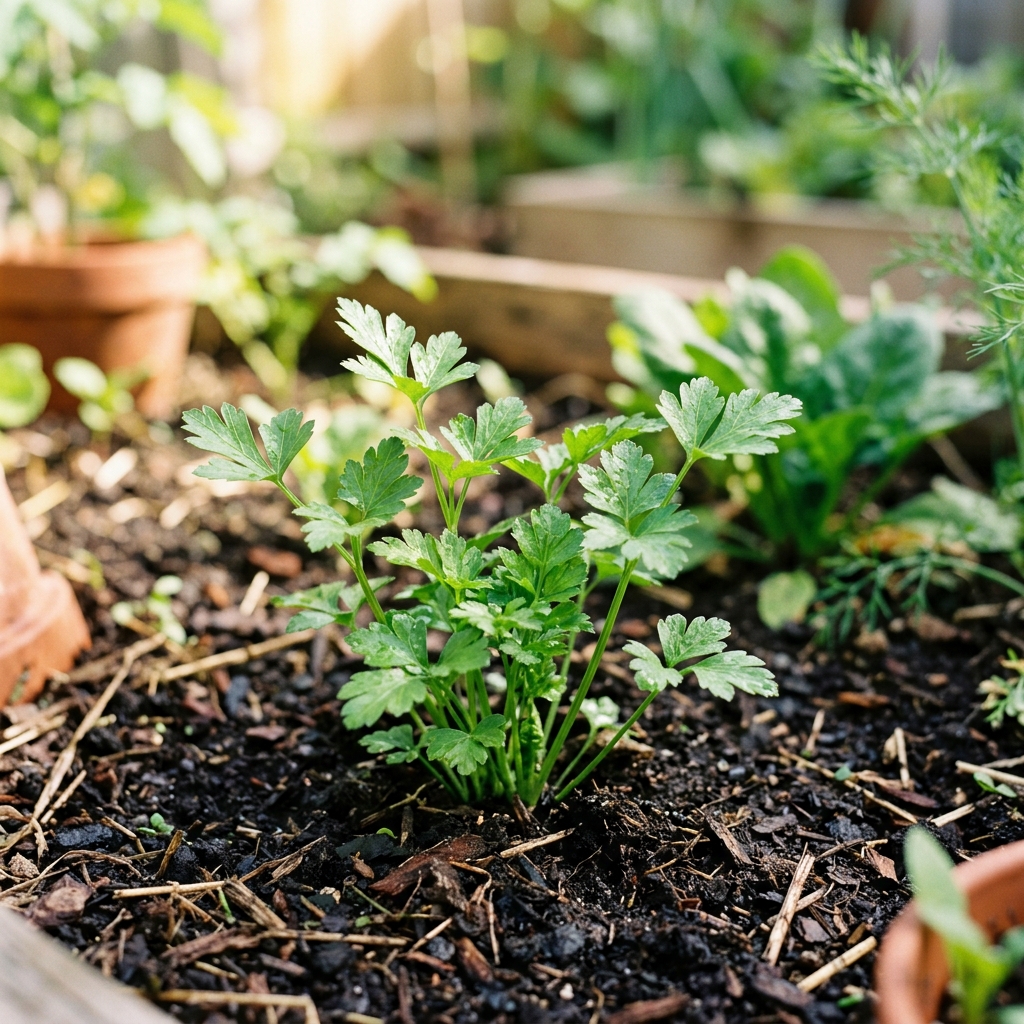 parsley growing stage