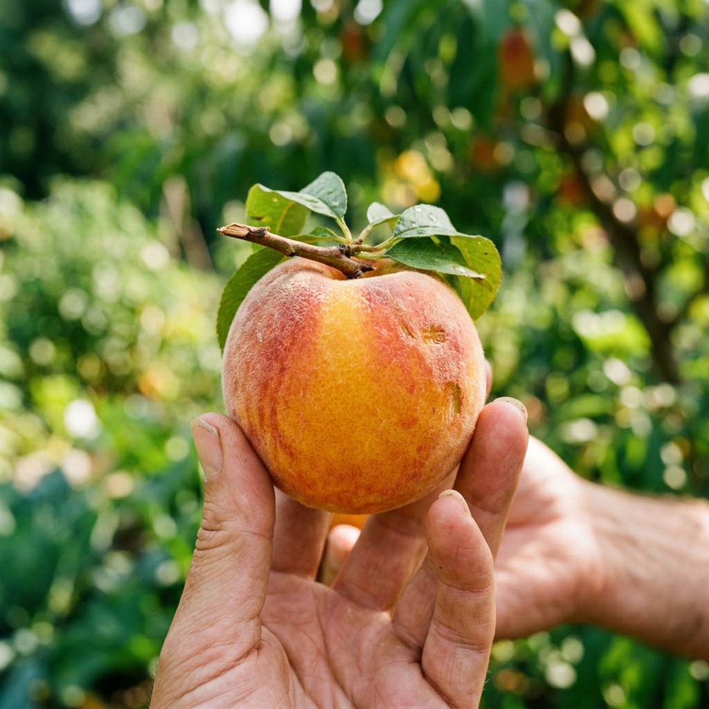 peach harvest stage