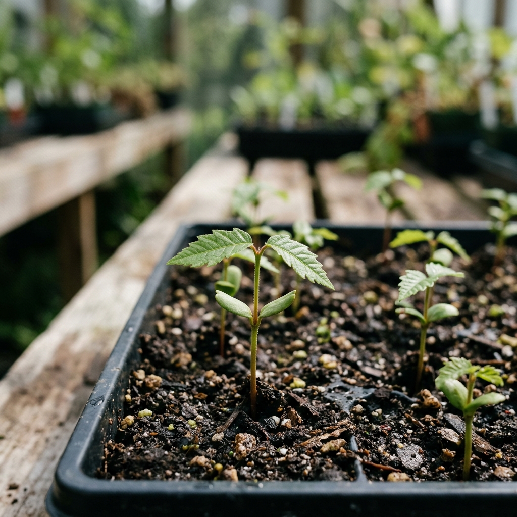 pecan seedling stage