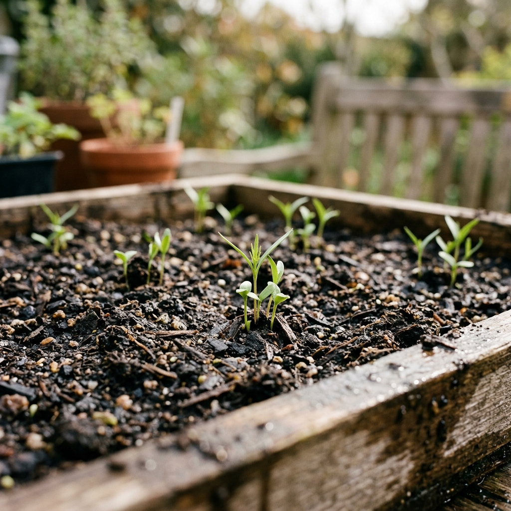 salsify seedling stage