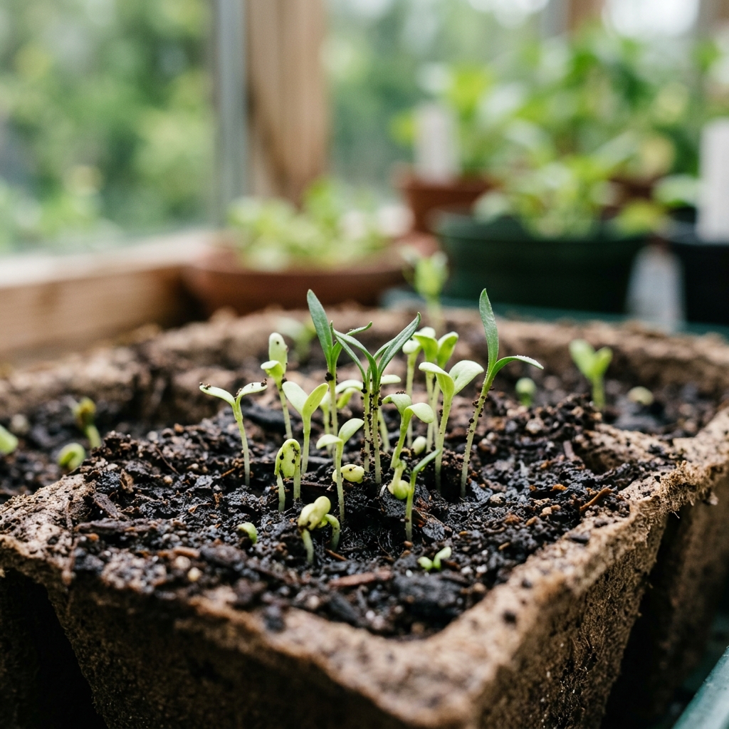 scorzonera seedling stage