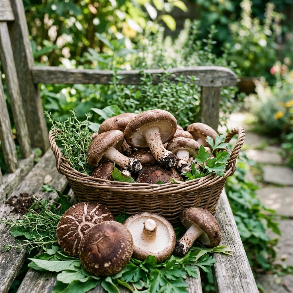 shiitake harvest stage