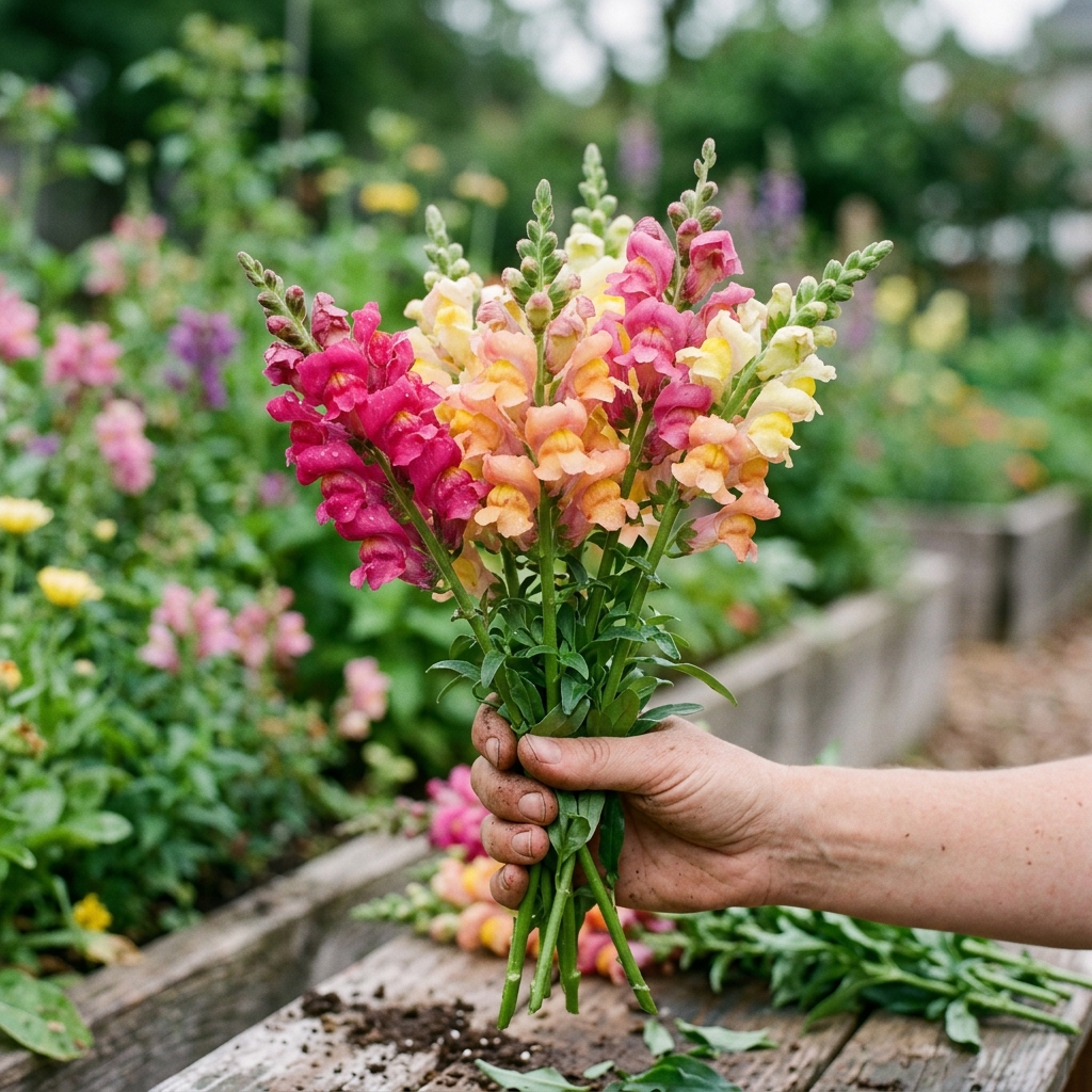 snapdragon harvest stage
