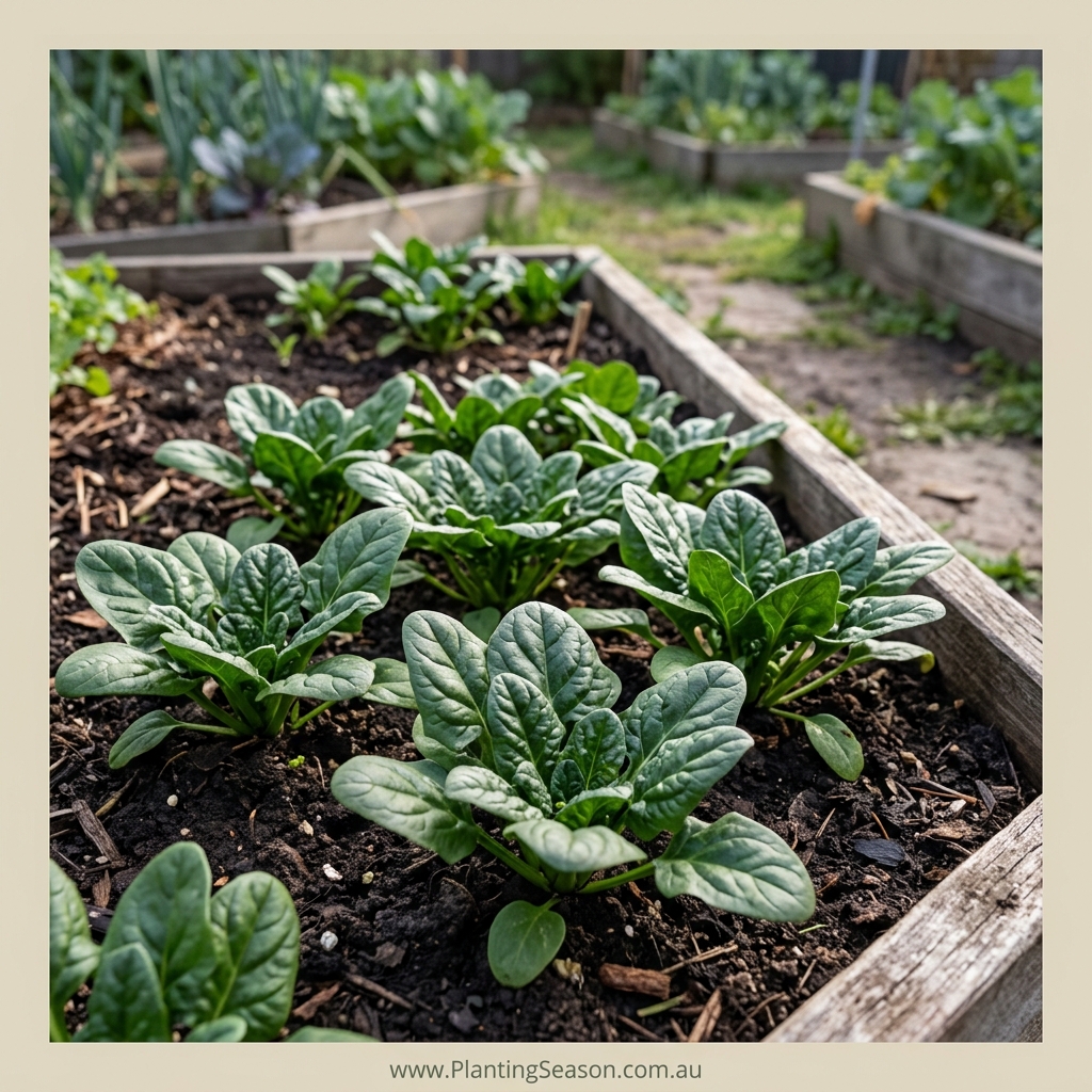 Spinach growing stage