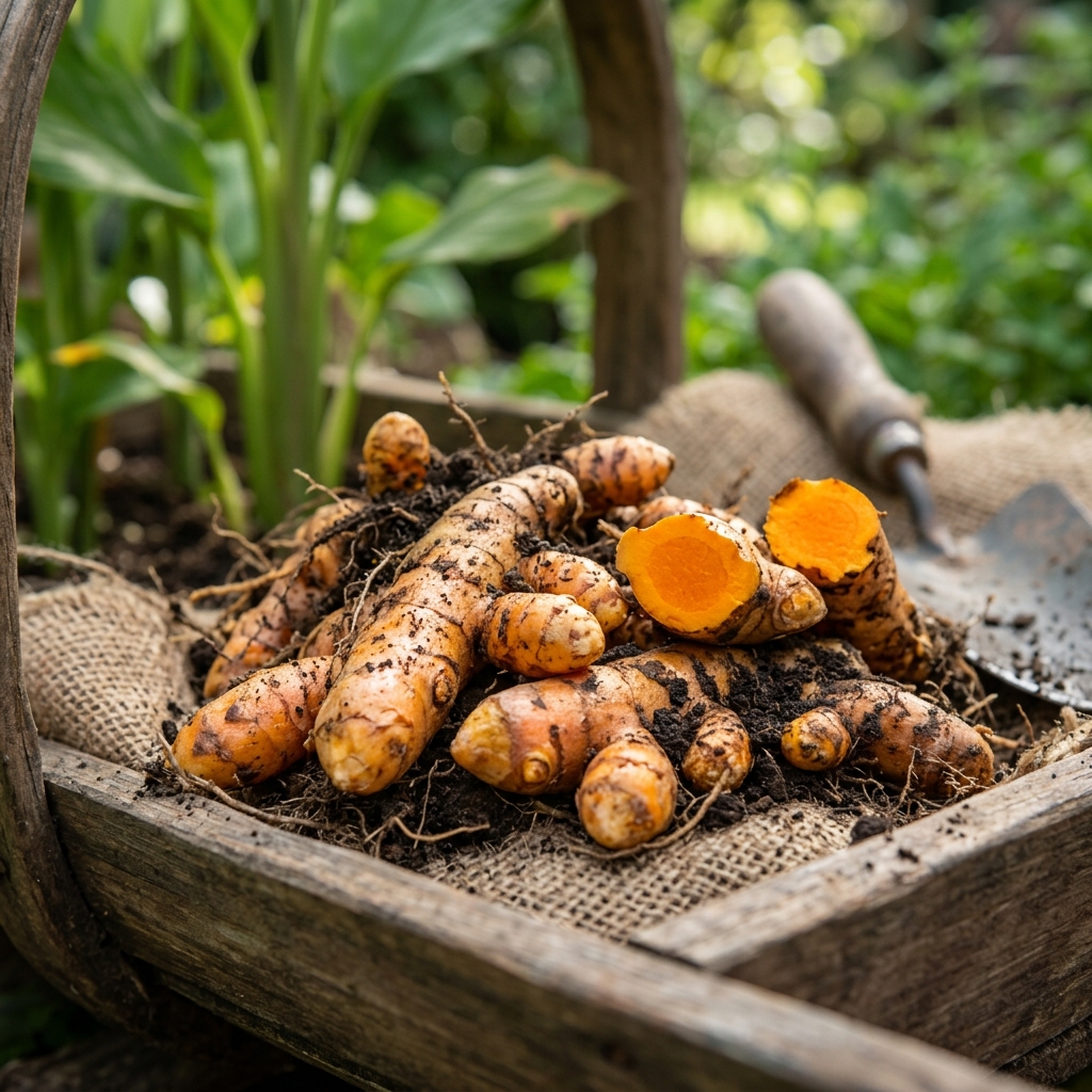turmeric harvest stage