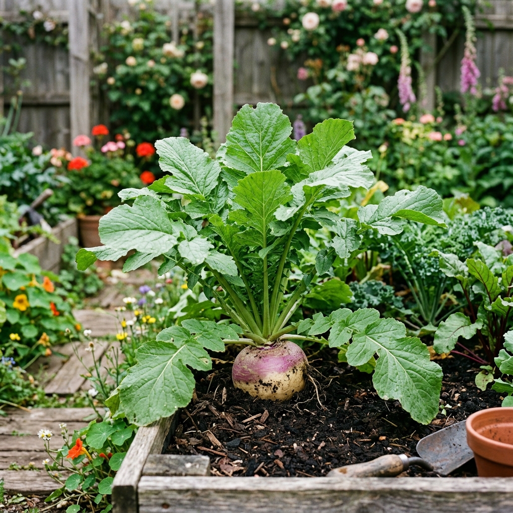 turnip established stage