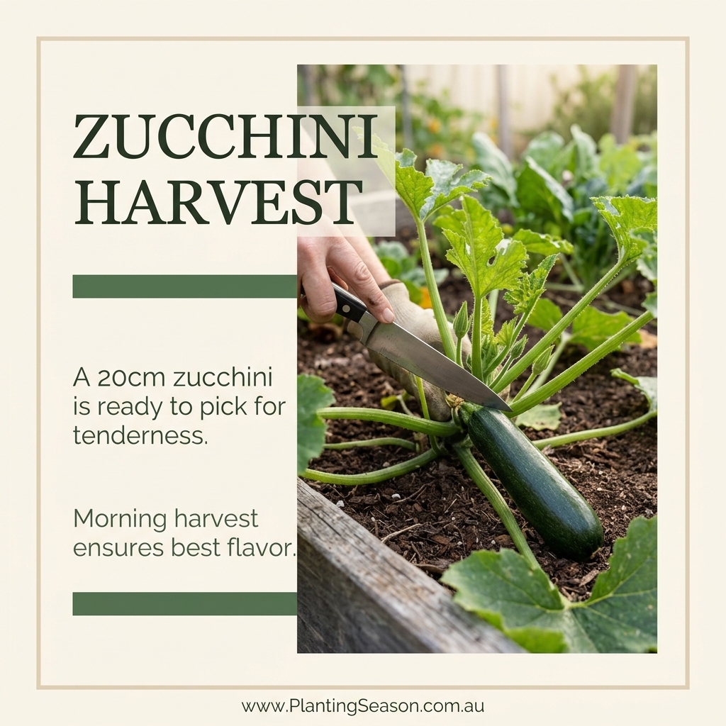 Zucchini harvest stage