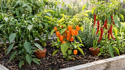Growing hot peppers