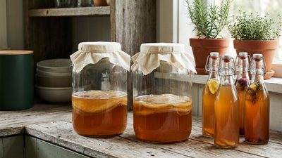 Kombucha and kefir