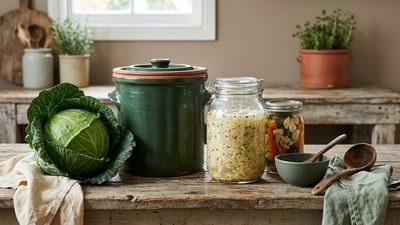 Sauerkraut and fermenting