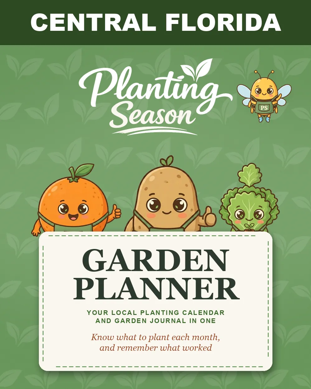 Cover of the Central Florida Garden Planner by Planting Season