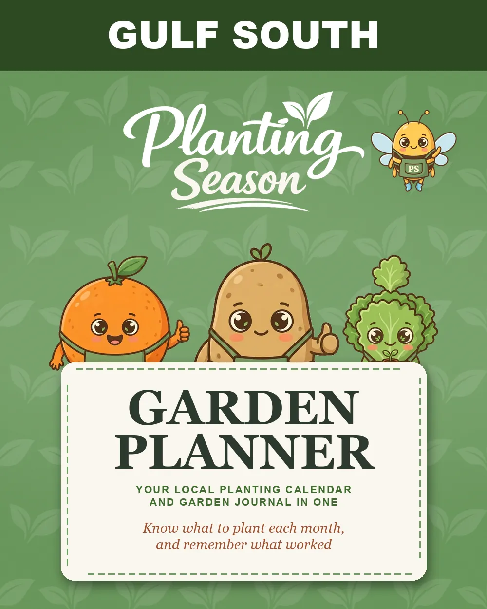 Cover of the Gulf South Garden Planner by Planting Season