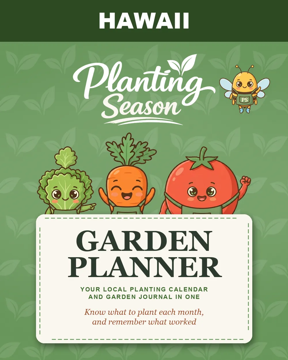 Cover of the Hawaii Garden Planner by Planting Season