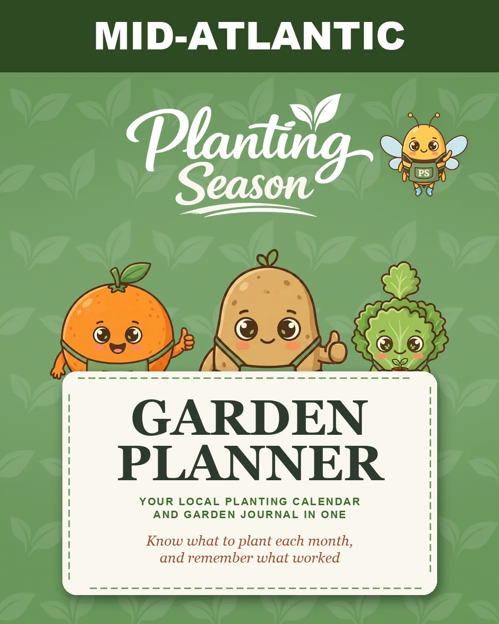 Cover of the Mid-Atlantic Garden Planner by Planting Season
