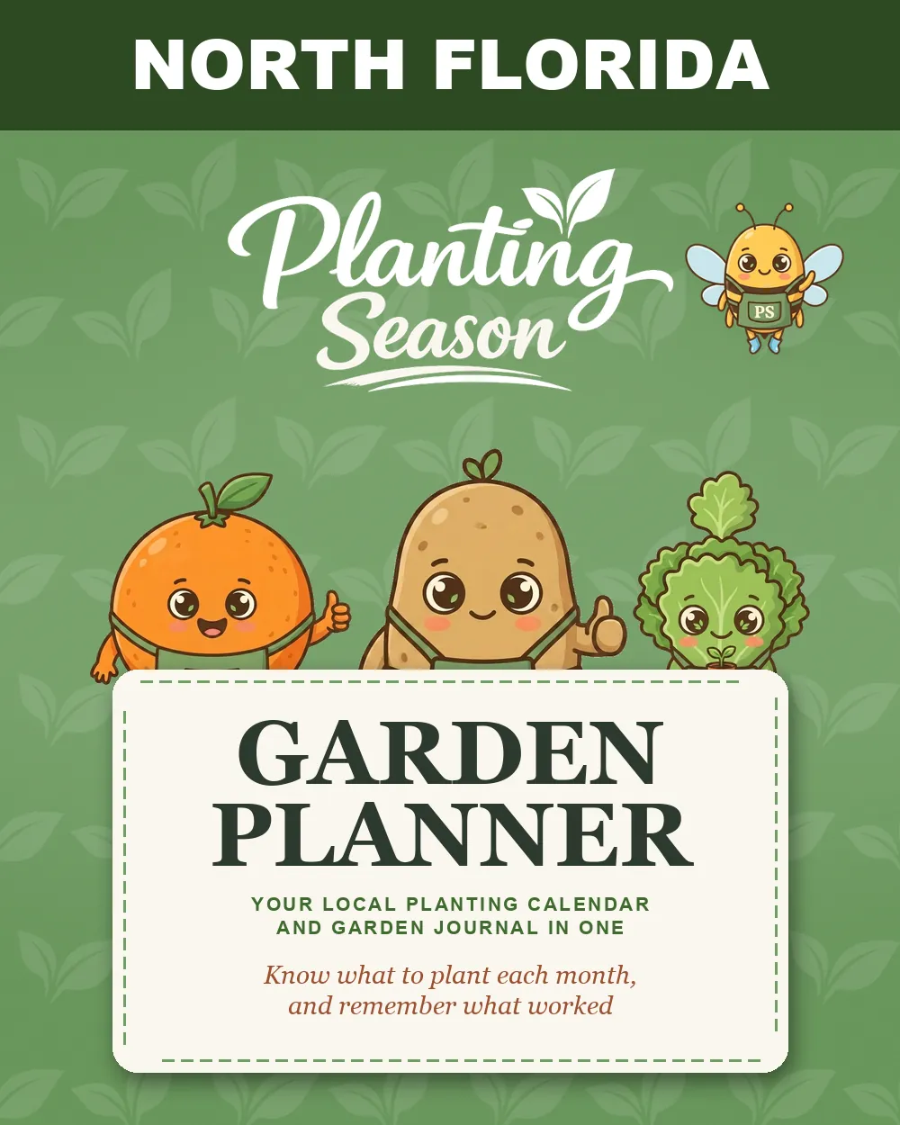 Cover of the North Florida Garden Planner by Planting Season