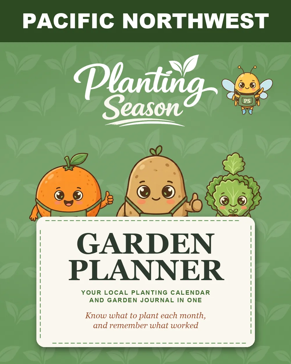 Cover of the Pacific Northwest Garden Planner by Planting Season